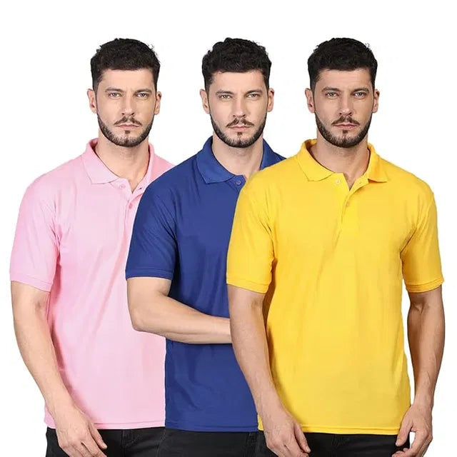 Cotton Polo T-Shirt (Pack of 3)
