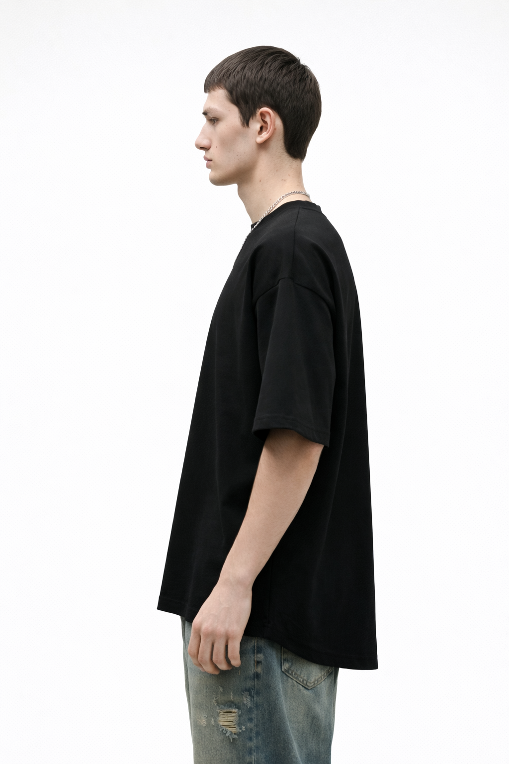 ROFYT Oversized Black T-Shirt