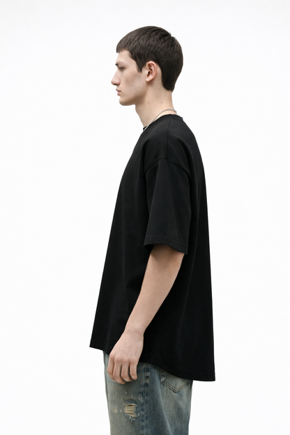 ROFYT Oversized Black T-Shirt