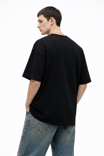 ROFYT Oversized Black T-Shirt