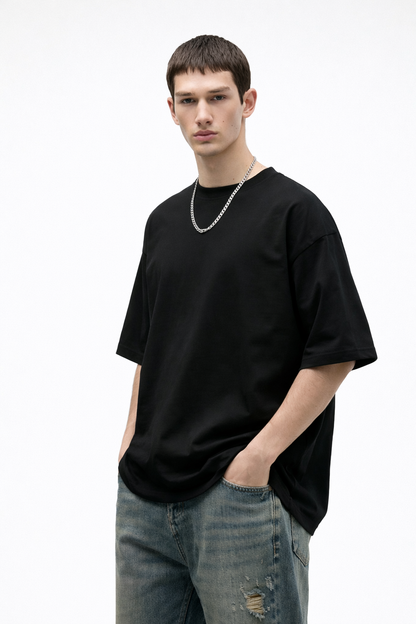 ROFYT Oversized Black T-Shirt